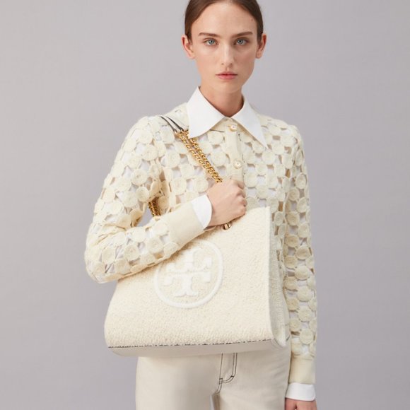 Tory Burch Bouclé Chain Tote - New with Tags - Picture 5 of 5